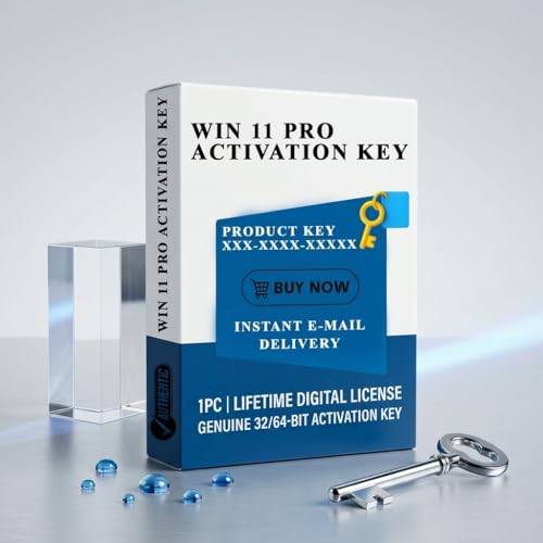 Image of WIN 11 Professional (PRO) Lifetime Digital License, 1 PC Activation Key, 32 /64-Bit Compatible, Instant Email Delivery, Unlimited Reinstallations [OS Key Card]