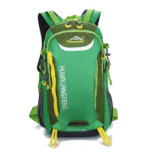 Q-HL Sac à Dos Trekking Sac à Dos de randonnée Contraste Couleur Grande Capacité extérieure imperméable Randonnée Voyage Trekking Sac à Dos (Color : Green) Cover