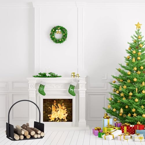 Support de bois de chauffage extérieur fer robuste range-bûche - 6