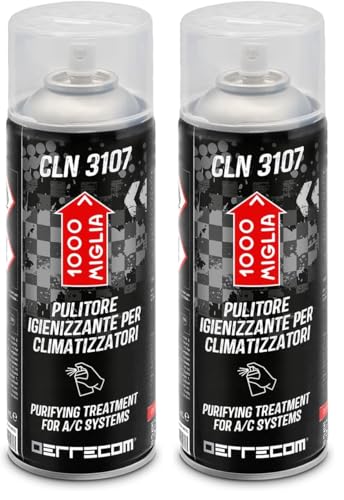 ERRECOM 1000 Miglia CLN 3107, Nettoyant aérosol pour climatiseurs, 400 mL (Lot de 2)