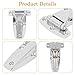 2Pcs 14cm/5.5inch T Strap Hinge Zinc Alloy Material Tool Box Carriage Compartmen Door Hinge Replacement for Toolbox Car Door(2Pc Black)