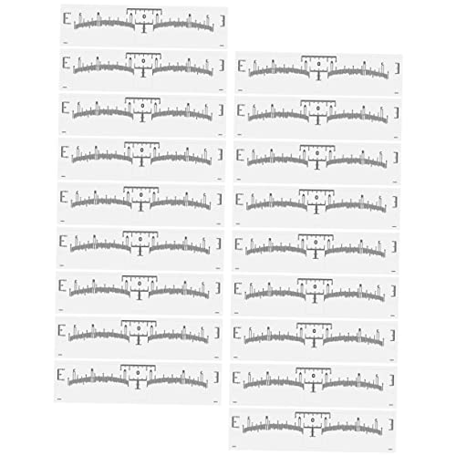 FRCOLOR 50 Pezzi righello del tatuaggio del sopracciglio misurare la del sopracciglio comodo modellatore per sopracciglia regolatore per sopracciglia comoda del sopracciglio