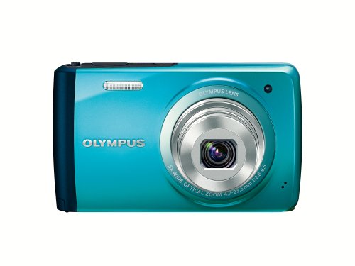 OLYMPUS デジタルカメラ STYLUS VH-410 1600万画素CCD 広角26mm ブルー VH-410 BLU