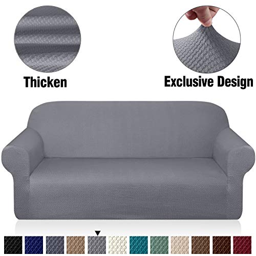 Granbest Thick Sofa Covers for 3 Cushion Couch Stylish Pattern Couch Covers