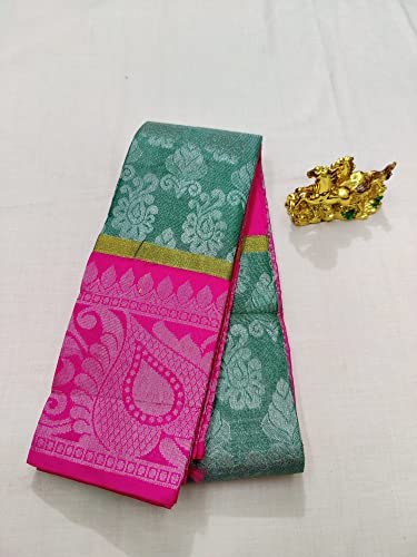 JAINITHISH COLLECTIONS green kuppadam silk saree – image 3