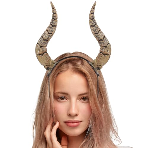 Garneck Bandeau de corne d'Halloween simulation antilope corne cerceau animal cosplay chapeau pour Halloween fête de Noël