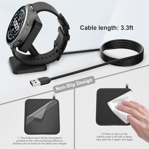 Image of Charging Station for Amazfit Balance 2, Replacement Smart Watch Charger 3.3Ft USB Magnetic Charger Stand