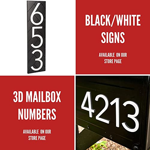 Reflective Horizontal 10" House Numbers House Address Numbers Houses Modern Address Sign Modern House Numbers For Outside Plaque Address Signs For Houses Reflective Address Sign Reflective Numbers #TOP5