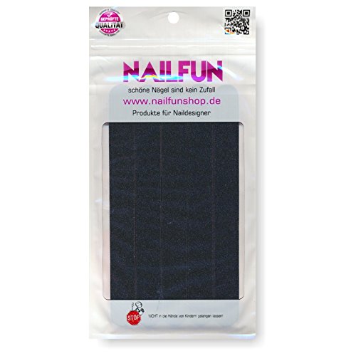 Profi Nagelfeile Schwarz 100/180 Kernfarbe pink/rot - 5er Pack – Bild 4