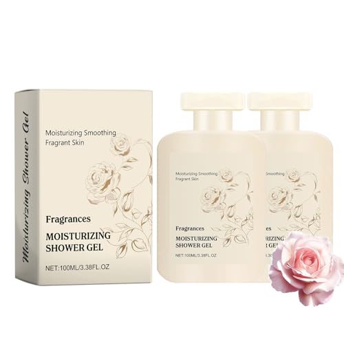 2 piezas de lavado corporal hidratante perfumado, protección de barrera duradera limpieza y refrescante, gel de ducha perfumado lavado corporal hidratante para mujeres y hombres