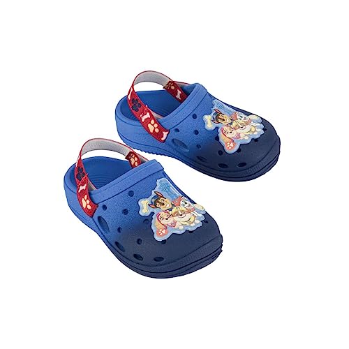 Sandália Babuch Bebê Menino Patrulha Canina Grendene Azul Cor:Azul;Tamanho:23/24