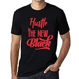 Homme Tee-Shirt L'Arnaque Est Le Nouveau Noir – Hustle is The New Black – T-Shirt Vintage Noir Profond XL