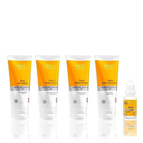 VLCC Pedicure - Manicure Hand & Foot Kit - 150g + 60ml | Remove Dirt, Impurities & Dead Skin Cells | Softens and Nourishes Hand and Feet | Combo of... - Image 3