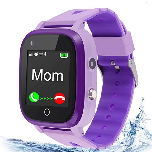 4G Kids Smart Watch,Kids Phone Smartwatch w GPS Tracker,Call,Alarm,Pedometer,Camera,SOS,Touch Screen WiFi Bluetooth Wrist Watch Boys Girls iPhone iOS Android,3-12 Years Old Children Student Gifts