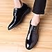 Mens Dress Shoes Modern Classic Slip On Oxfords Formal Casual Business Wedding Work Lace-ups, Black 41