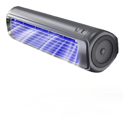 �|�[�^�u���G�A�R�� �|�[�^�u����p�t�@�� �u���^�G�A�R�� �Q���p�̗╗�𑗂�AC�t�@�� 3�i�K���ʒ���&�É����� �Q���A�I�t�B�X�A�L�b�`���A�o�X���[���ɍœK�ȃR���p�N�g�G�A�N�[���[ �[�d�� (�O���[)