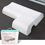 Poncho Memory Foam Pillow-Couple Pillow Breathable Arm Rest, Anti Hand Pressure Pillow for Couples Sleeping Cuddle Pillow(Cube Left)