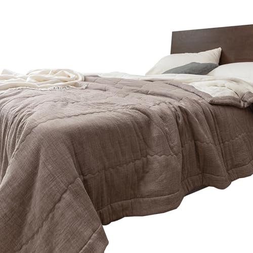 Ensemble de couvre-lit d'été lavable doux et léger pour lit de chambre