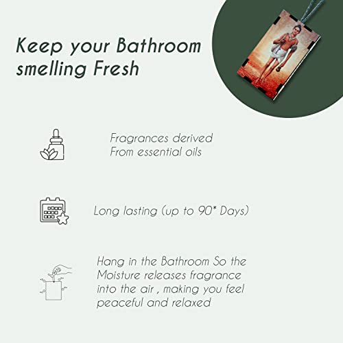 Image of Car Air Freshener Auto Perfume Car Decor Accessory Wood Scent Essential Oil Aroma pendant for Car Mirror Hanging Car Interior Diffusers Exclusive gifts (1 pcs, SANDALWOOD FRAGRANCE)
