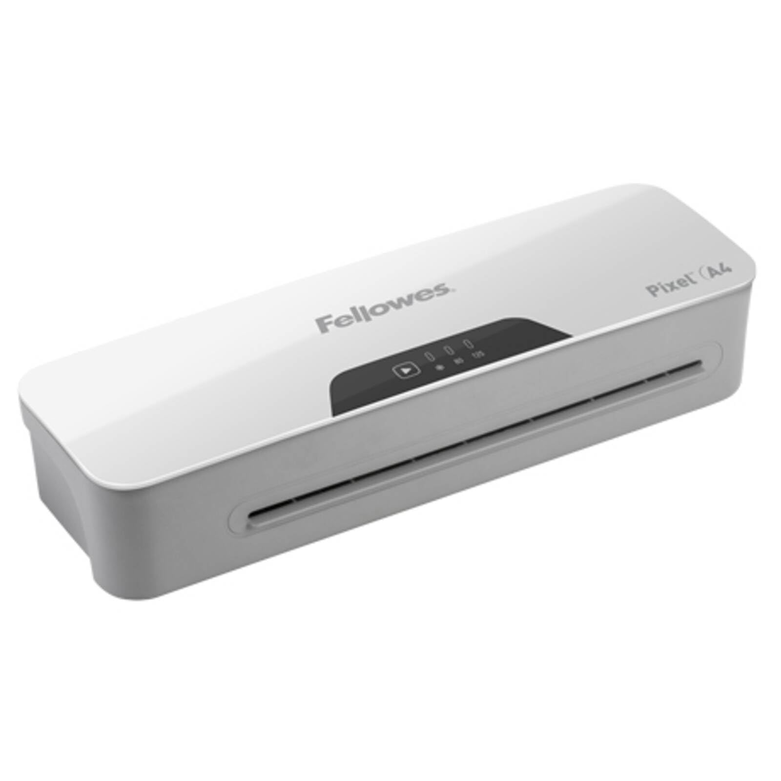 Fellowes Pixel maszyna do laminowania A4 do domowego biura, czas nagrzewania 3 minuty z funkcją automatycznego wyłączania, 80-125 mikronów, opakowanie startowe 10 worków