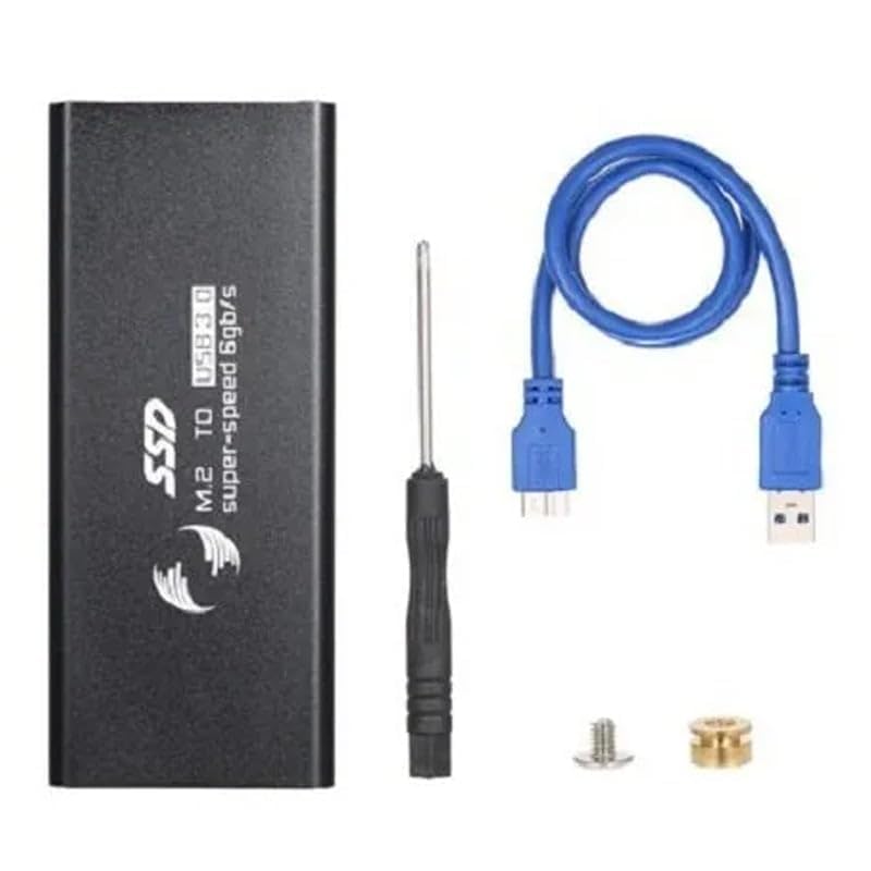 M.2 SSD Enclosure/Casing Compatible with USB3.0 Interface with Super High Speed Transfer of 6 GB/S (Black) DF3-image-17