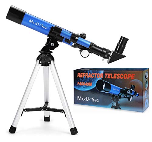 MaxUSee Kids Telescope 400x40mm with Tripod & Finder Scope, Portable Telescope for Kids & Beginners, Travel Telescope with 3 Magnification Eyepieces and Moon Mirror - Thumbnail 6