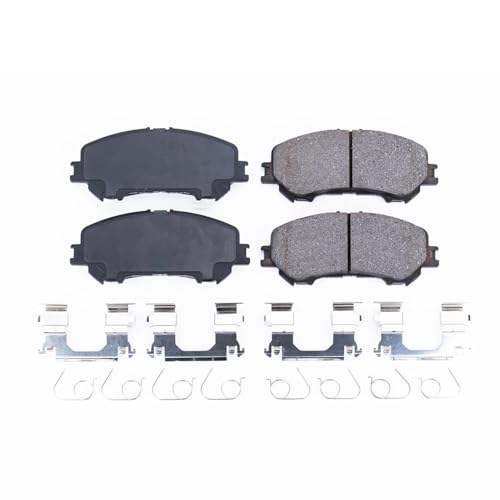 Image of PowerStop Front Brake Pads for Nissan Qashqai 2017-22 |Rogue 2014-20 |Rogue Sport 2017-22 - Z17 Ceramic Brake Pads with Installation Hardware, 17-1737