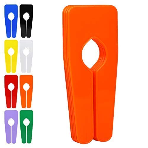The Hanger Store 30 Orange Rail Dividers for Clothes Rails and Wardrobes