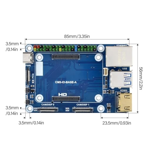 Carte d'extension CM5 avec multiples interfaces pour module de calcul 5