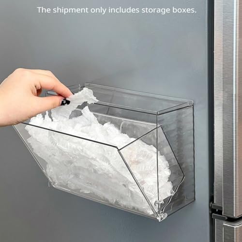 Solution gain de place avec la boîte de rangement adhésive transparente pour porte - 7