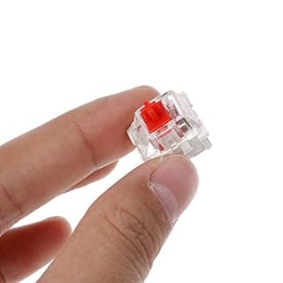 Rote Schalter für Cherry MX Clone Gateron MX Switches Tester für mechanische Tastatur, anpassbare Tastenkappen, 10 Stück
