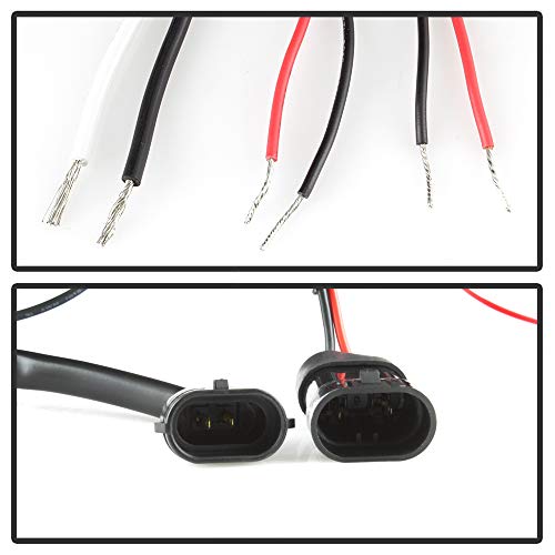 Spyder Auto 5009494 Led Halo Projector Headlights Black/Clear #TOP2