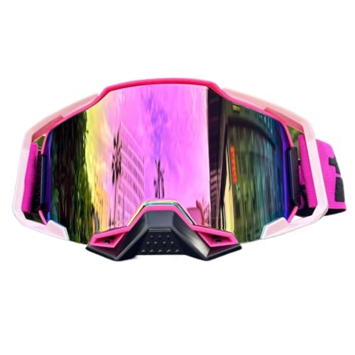 IZHAOGJING Lunette Moto Cross, Masque Moto Cross Lunettes de motocross Lunettes de soleil de moto Masque for homme Protection coupe-vent Ski Cyclisme Course...