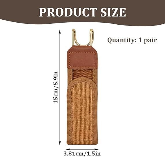 Image of NHCDFA 2PCS No Buckle Belt for Men, Buckle Free Belt with Adjustable Design for Daily Wear, Brown Letter Pattern Belt Extension Set of Two, Comfortable and Easy to Use Waistband