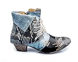  TMA 6106 Modische Damen Stiefeletten Stiefel Leder Schuhe schwarz alle Gr.36-42 EUR 39