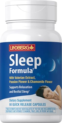 Lindberg 99-569 Valerian Root Extract Complex | 90 Capsules | With Passion Flower And Chamomile Flower | Non-Gmo, Gluten Free Supplement cover