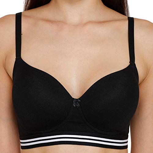Image of Zivame Padded Non Wired 3 /4th Coverage T-Shirt Bra-Roebuck