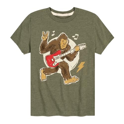 Instant Message - Sasquatch Rock & Roll - Toddler & Youth Short Sleeve Graphic T-Shirt - Main Image