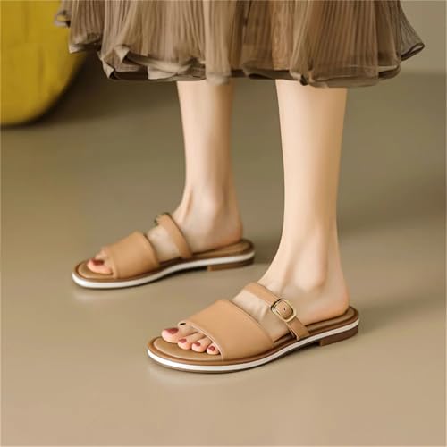 Women's Genuine Leather Flats - Summer Comfort Casual, Outdoor Leisure Slippers3