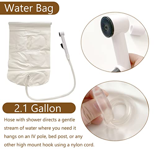 image for FMJI Medical Inflatable Bathtub Shower System, Adult PVC Bathtub with 