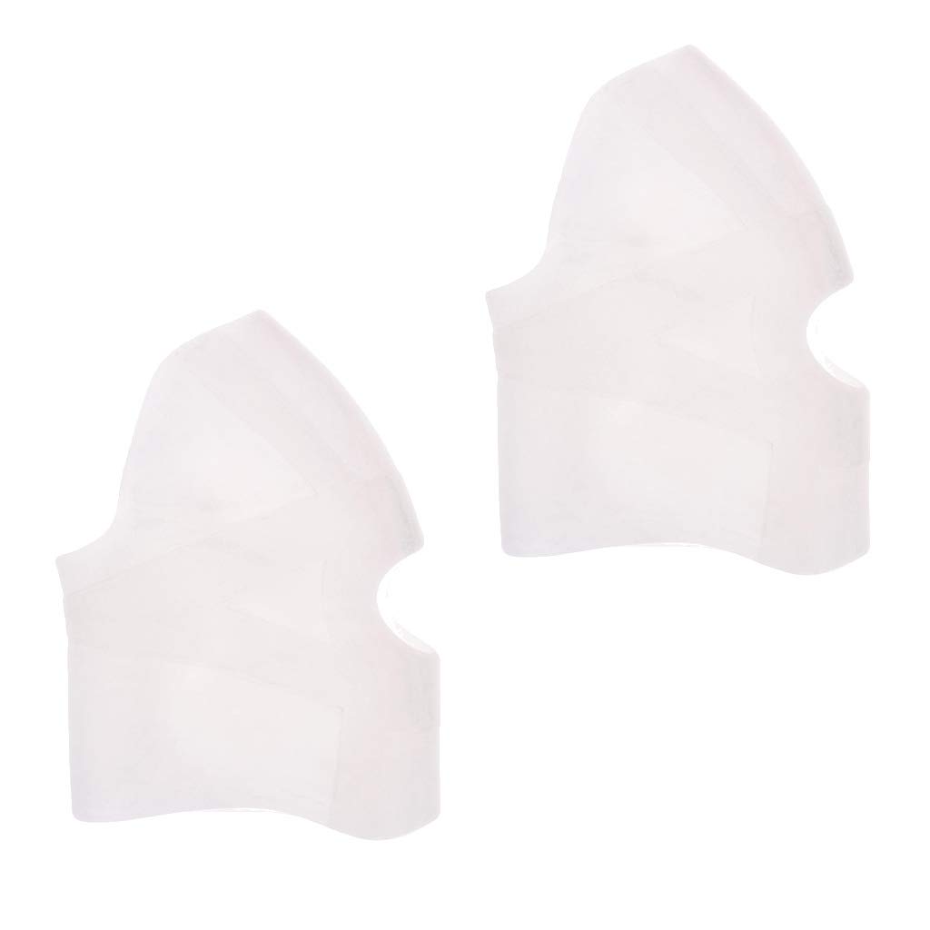 Generic Soft Silicone Knee Support for Enhanced Comfort, White