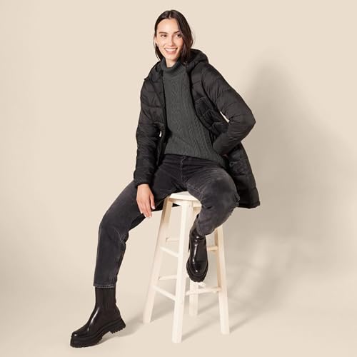 Image of Amazon Essentials Women's Long Sleeve Fisherman Cable Knit Turtleneck Sweater (Available in Plus Size)