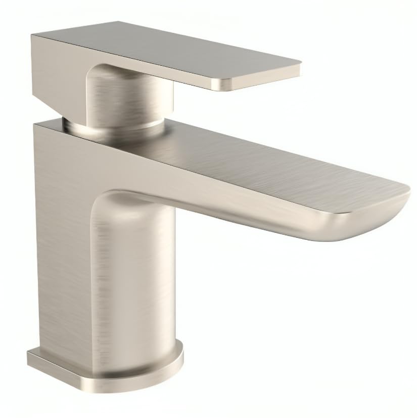 Brushed Nickel Mini Mono Basin Mixer Tap