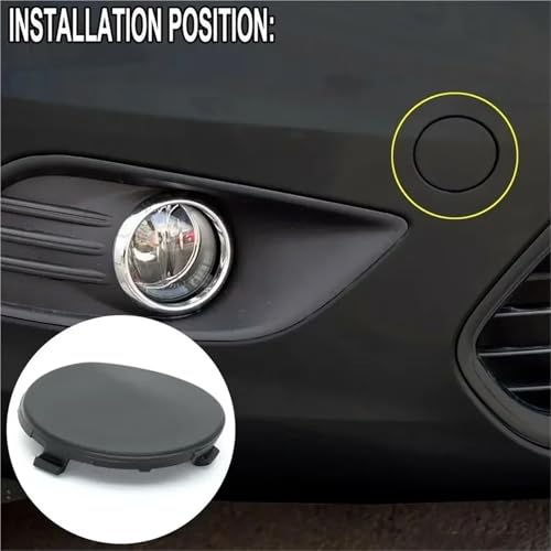 Ojo de remolque de plástico para Focus Mk2 2008 a 2011, tapa frontal protectora 4