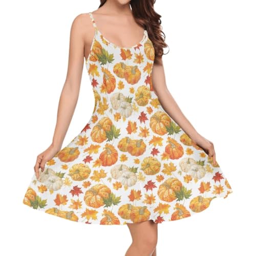 Image of Coloranimal Women's Summer Sleeveless Casual Swing Dresses with Loose Fit Beach Sundress