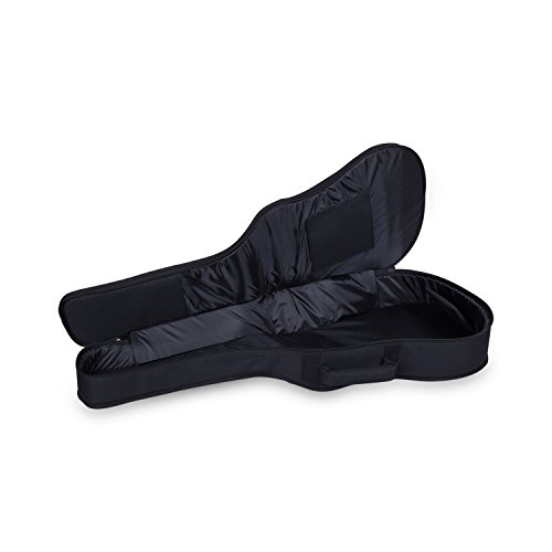Image of Crossrock CRSG106CHSG 1 /2 inch Classical Guitar Bag with 10mm Padded Backpack Straps, Black /Silk Grey
