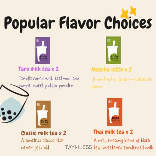 Taymless Premium Instant Boba Pearl Tea Kit thumb #4