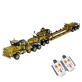 Achte auf das coole gelb-schwarze Farbmuster. Die Klemmbausteine Transporter kann per Fernbedienung in mehrere Richtungen gefahren werden, flexibel verschiedene Aktionen realisieren, den Betriebsablauf des lkw simulieren. 2 Gänge (manuell geschaltet) (Heavy Duty Gear, Normal Drive Gear). Alle Achsen gefedert (inkl. Liftachse), Diesel Sound mechanisch erzeugt (stufenlos von Leerlauf bis Vollgas über Addierer).