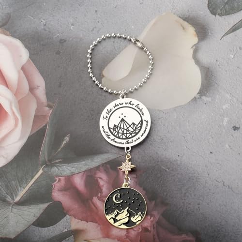 Book Lover Gift to The Stars Who Listen and Dreams That are Answered Car Decor for Driver Bookworm (to The Stars Decor)2