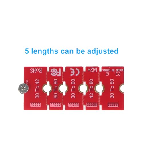 JMT NGFF NVME M2 M2PLUS 2230 auf 2280 Adapterkarte 2230, 2242, 2260, 2280, erweiterte Übertragung, lange Größenänderung für M.2 U.2 M3 M.3 SSD (2 Stück)